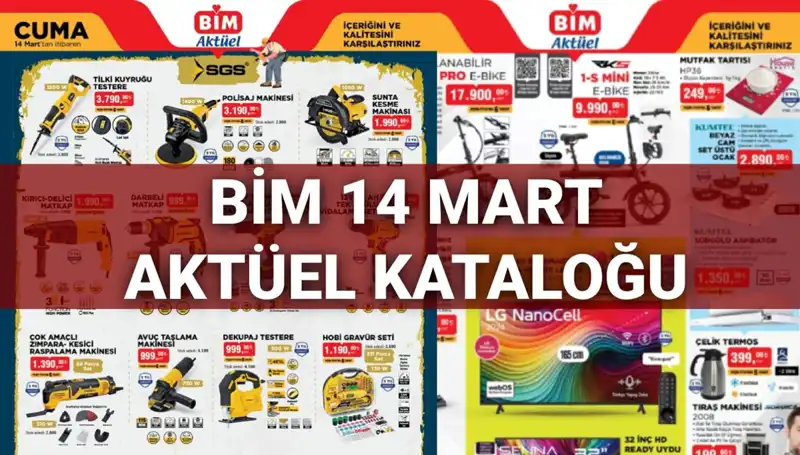 BİM 14 Mart Cuma Aktüel Kataloğunda Hangi Ürünler Var? Elektrikli Süpürge ve Daha Fazlası!