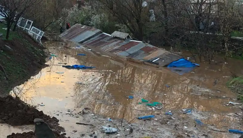 Bingöl'de Sağanak Yağış Felakete Neden Oldu: Ahırlar Sular Altında Kaldı