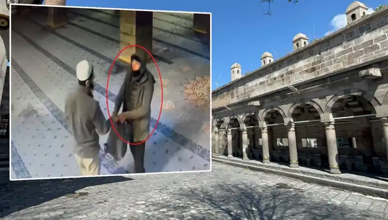 Tarihi Camide Hırsızlık Girişimi: Hırsızın Beceriksizliği Gözler Önüne Serildi
