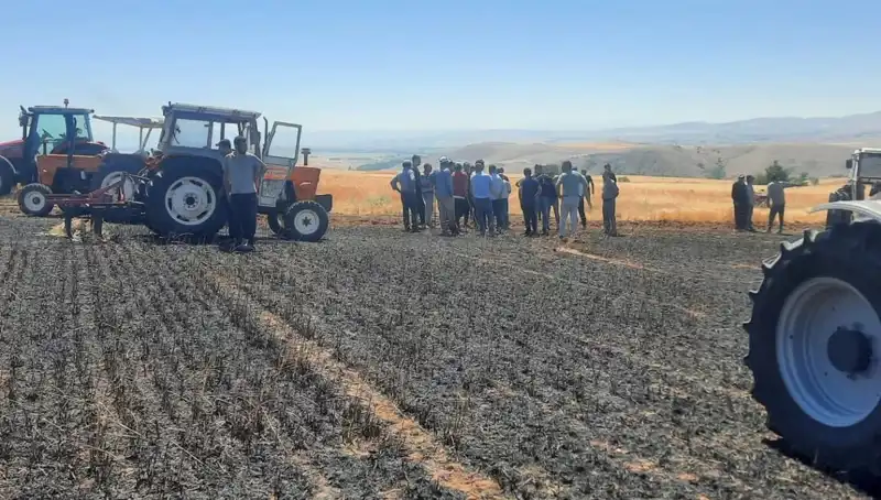 Yozgat’ta Korkutan Yangın: 100 Dönüm Tarım Alanı Küle Döndü!