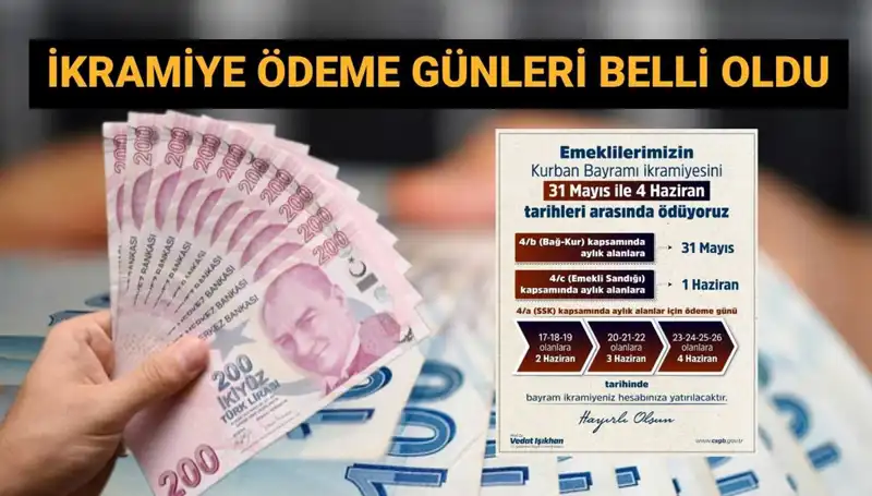 Emekliler Bayram İkramiyelerini Hangi Tarihte Alacak?
