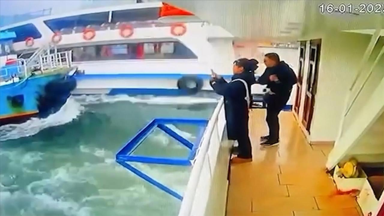 Haliç'te Korkutan Kaza!
