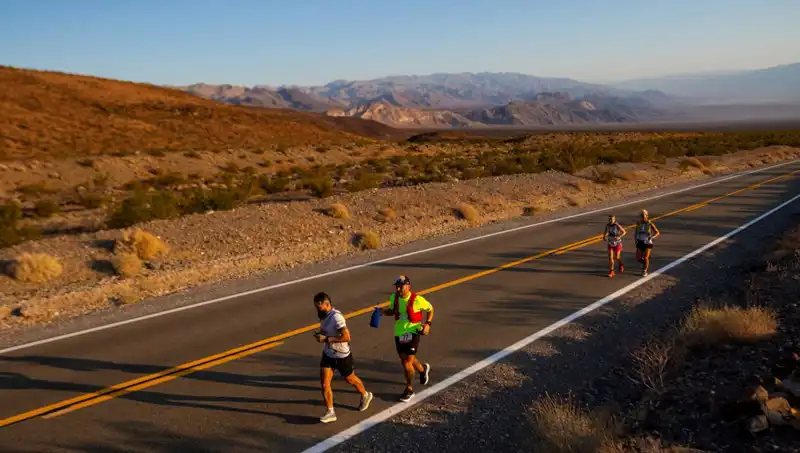 Ölüm Vadisi'nde Dünyanın En Zor Maratonuna Katılarak Rekor Kıran Koşucu