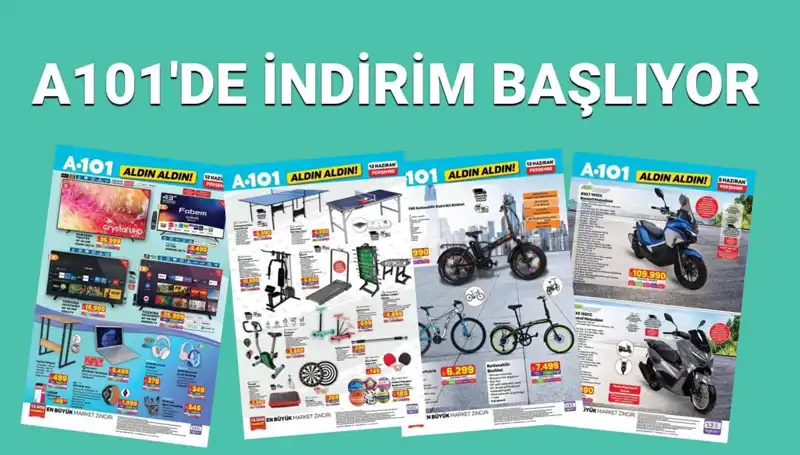 A101 12 Haziran Aktüel Kataloğu: Beyaz Eşyadan Spora Her Şey Burada!