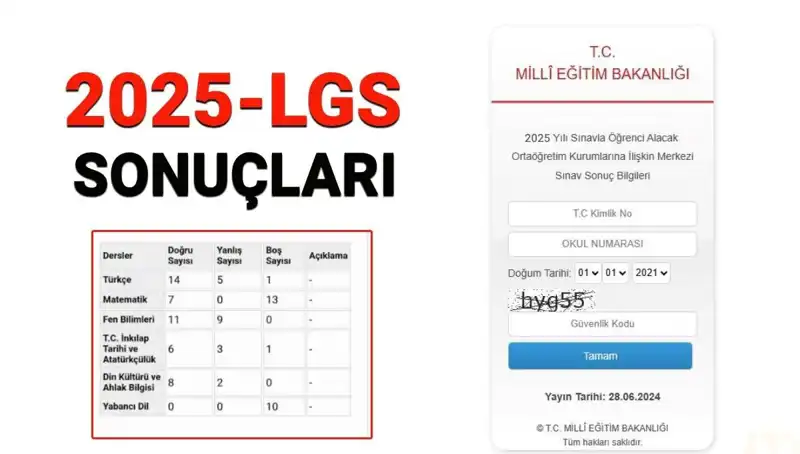 2025 LGS Sınav Sonuçları: Kritik Tarih ve Sorgulama Detayları