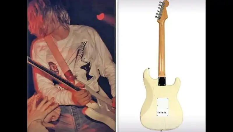 Kurt Cobain'in Efsanevi Gitarı, Rekor Fiyata Açık Artırmada Satıldı!