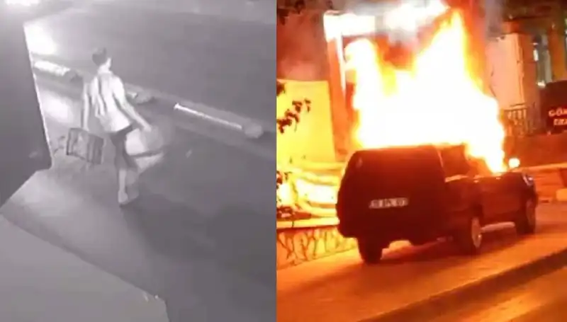 Eşini Boşamak İsteyen Adamın Şok Eylemi: Araç Yangını